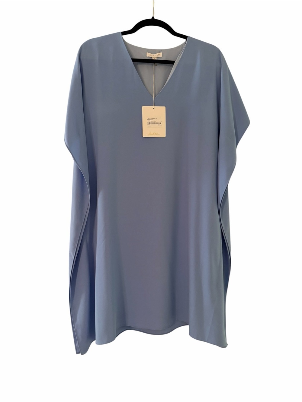 NWT Anna Cate powder blue V-neck shift dress/size small